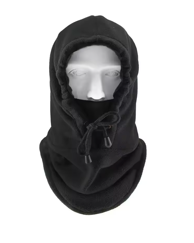 Men’s Winter Fleece Balaclava Hood – Adjustable Full Face & Neck Cover Cold Weather Mask