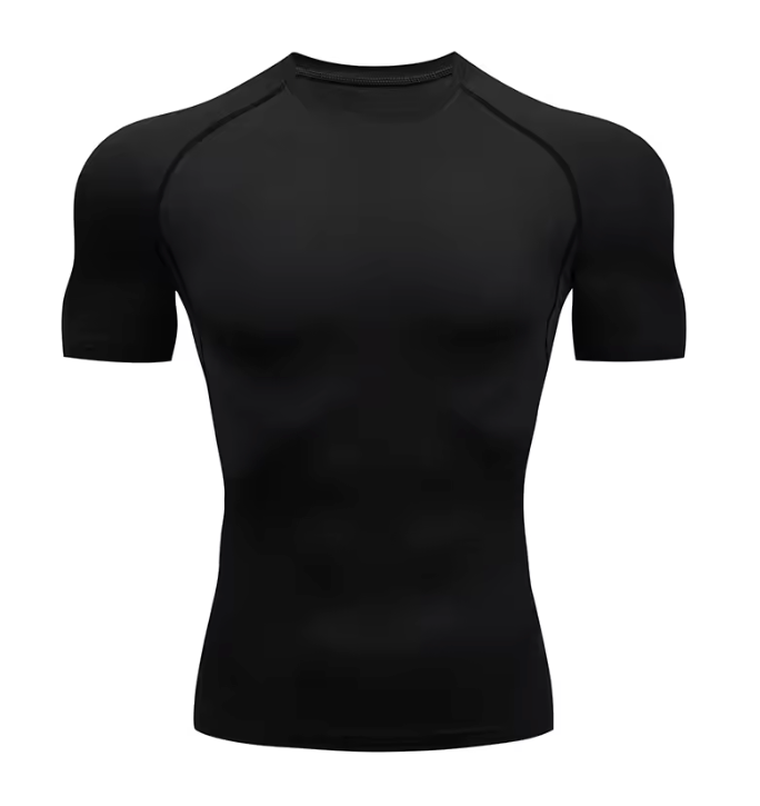 Men’s Compression Running T-Shirt – Short Sleeve Athletic Gym & Fitness Sports Top